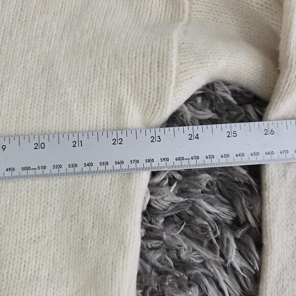 BCBGMAXAZRIA Sweater Womens Medium Turtleneck High Low Lambswool Cashmere Knit - Picture 2 of 6